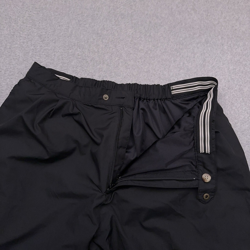 VTG Footjoy Dryjoys Golf‎ Rain Pants Men's XXL Black Zip-Off Stretch Baggy - Picture 2 of 12